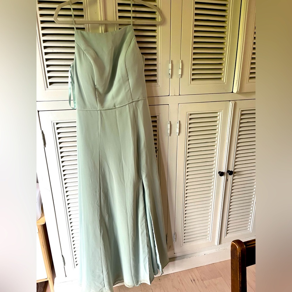 Kennedy Blue Bridesmaid, Formal, Floor length dress. Hemmed to fit 5’1”